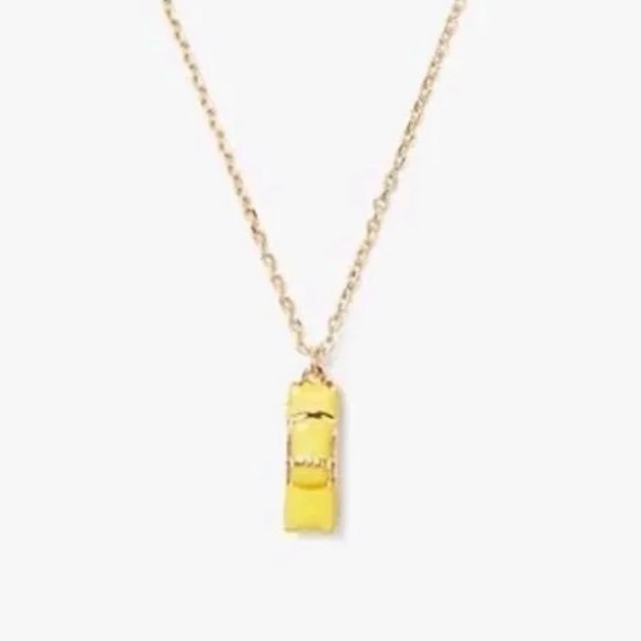 $59 Kate Spade ma chérie taxi ! Pendant Necklace in yellow / black - Picture 9 of 12
